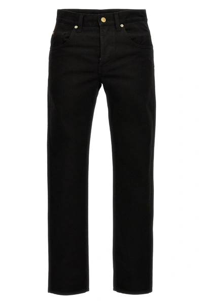 Gucci Hosebit Detail Denim Jeans In Black