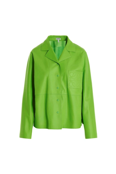 Loewe Anagram Casual Jackets, Parka Green
