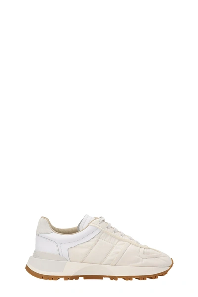 Maison Margiela Leather Sneakers In White