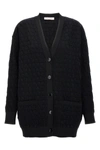 Valentino Toile Iconographe Sweater, Cardigans Black In Black
