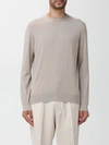 Zegna Sweater In Wool And Silk In Brown