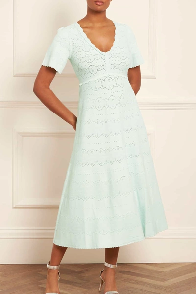 Needle & Thread Lace Knit Gown In Green