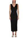 Tom Ford Woman Maxi Dress Lilac Size S Viscose In Nero