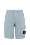 Stone Island Compass-patch Cotton Track Shorts In Multicolor