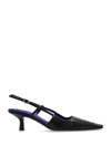 Burberry Chisel 50mm Slingback Pumps In Black