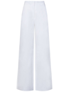 Max Mara Maxmara Studio Gary Trousers In Bianco