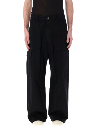 Drkshdw Cargo Trousers Black Cotton Cargo Pant - Cargo Trousers In Nero