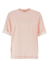 BURBERRY PINK COTTON OVERSIZE T-SHIRT