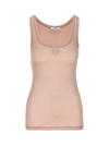 Prada Triangle-appliqué Silk Top