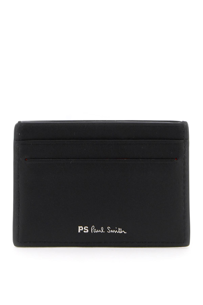 Ps By Paul Smith Zebra Stripe Cardholder In Black (black)