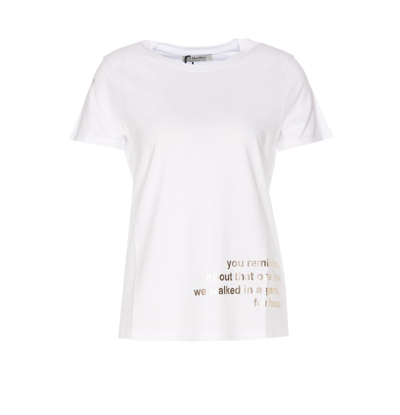 's Max Mara Slogan Printed Crewneck T-shirt In White