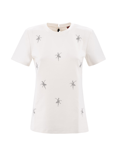 Max Mara Jewel T-shirt In White