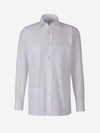 FRAY FRAY COTTON AND LINEN SHIRT