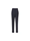 Prada Pleated Tailored Trousers In Blue