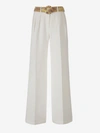 Zimmermann Devi Wide-leg Tuck Pants In Ivory