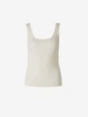 Zimmermann Round-neck Ribbed-knit Tank Top In Ivori