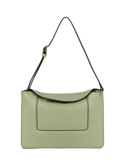 Wandler Penelope Leather Shoulder Bag In Green