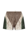 PALM ANGELS PALM ANGELS MONOGRAM EMBROIDERED DRAWSTRING SHORTS