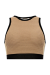 PALM ANGELS PALM ANGELS SIDE STRIPE DETAILED KNITTED TANK TOP
