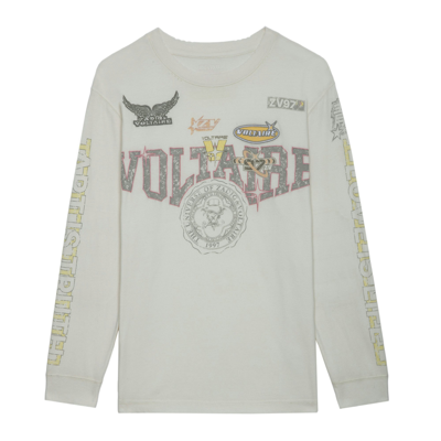 Zadig & Voltaire Noane Voltaire T-shirt In Grey