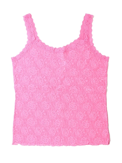 Hanky Panky Plus Size Signature Lace Classic Cami In Pink