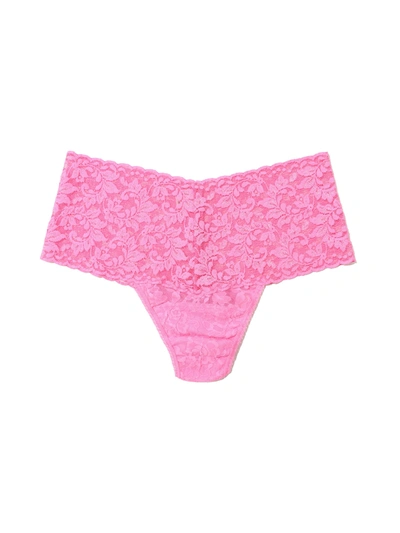 Hanky Panky Retro Lace Thong In Pink