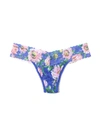 HANKY PANKY PRINTED SIGNATURE LACE LOW RISE THONG