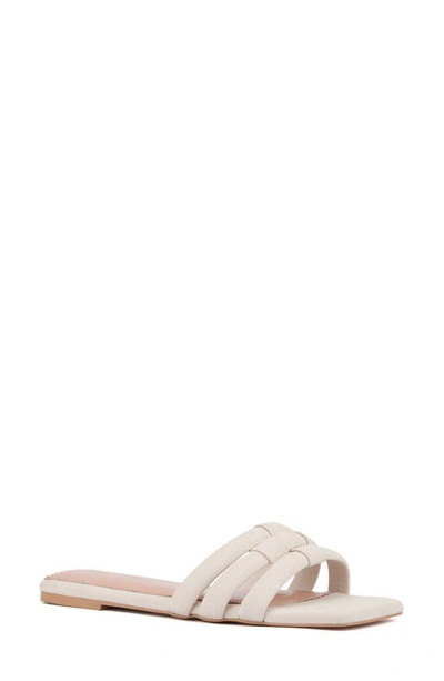 Fashion To Figure Gaiana Slide Sandal In Bone