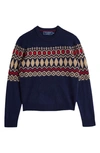 VINEYARD VINES KIDS' HERITAGE FAIR ISLE WOOL SWEATER