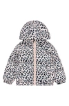 MILES THE LABEL KIDS' ANIMAL PRINT RECYCLED POLYESTER PACKABLE JACKET