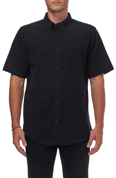 Ezekiel Finley Short Sleeve Woven Shirt In Black