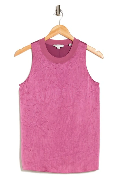 Vince Rib Crewneck Tank In Camellia