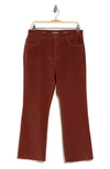 DL1961 BRIDGET RAW HEM CROP CORDUROY BOOTCUT PANTS