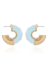 VINCE CAMUTO CLEARLY DISCO HOOP EARRINGS
