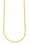 Sterling Forever Bentley Chain Necklace In Gold