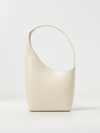 Aesther Ekme Demi Lune Leather Shoulder Bag In Yellow Cream
