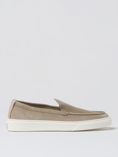Woolrich Leather Trainers In Beige