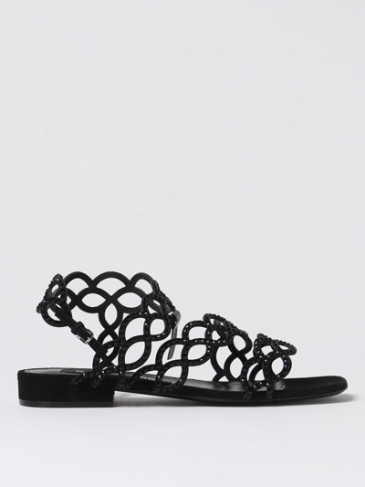 Sergio Rossi Flat Sandals  Woman Color Black