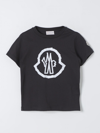 Moncler T-shirt  Kids Color Black In Black