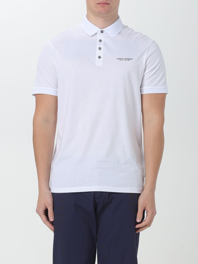 Armani Exchange Polo Shirt  Men In White