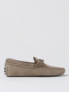 Tod's Gommino Suede Driving Shoes In Beige