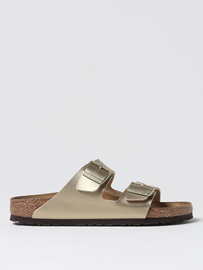 Birkenstock Flat Sandals  Woman In Gold