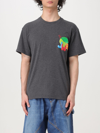 Jw Anderson Jwa Lime-print Cotton T-shirt In Black