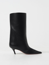 Amina Muaddi Fiona 60mm Leather Boots In Black