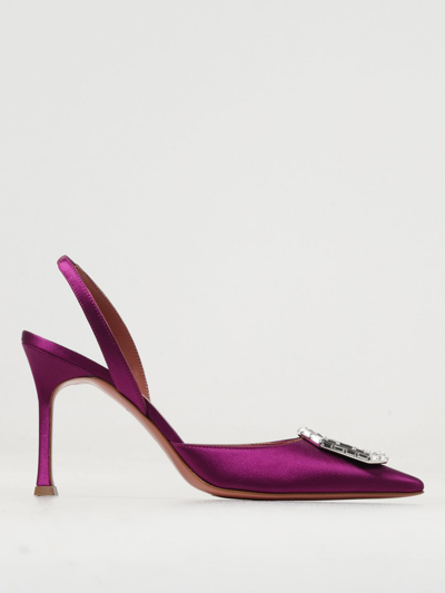 Amina Muaddi High Heel Shoes  Woman Color Violet