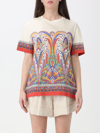 Etro Paisey-print Cady T-shirt In Multicolor