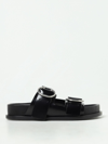 JIL SANDER FLAT SANDALS JIL SANDER WOMAN COLOR BLACK,F26211002