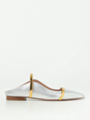Malone Souliers Maureene Pointed Ballerina Shoes In Silver