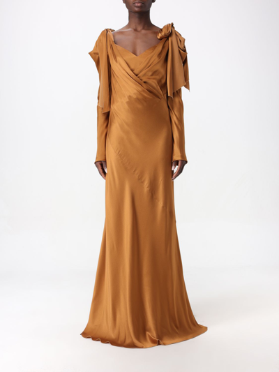 Alberta Ferretti Dress  Woman Color Brown