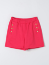 Balmain Short  Kids Kids Color Fuchsia